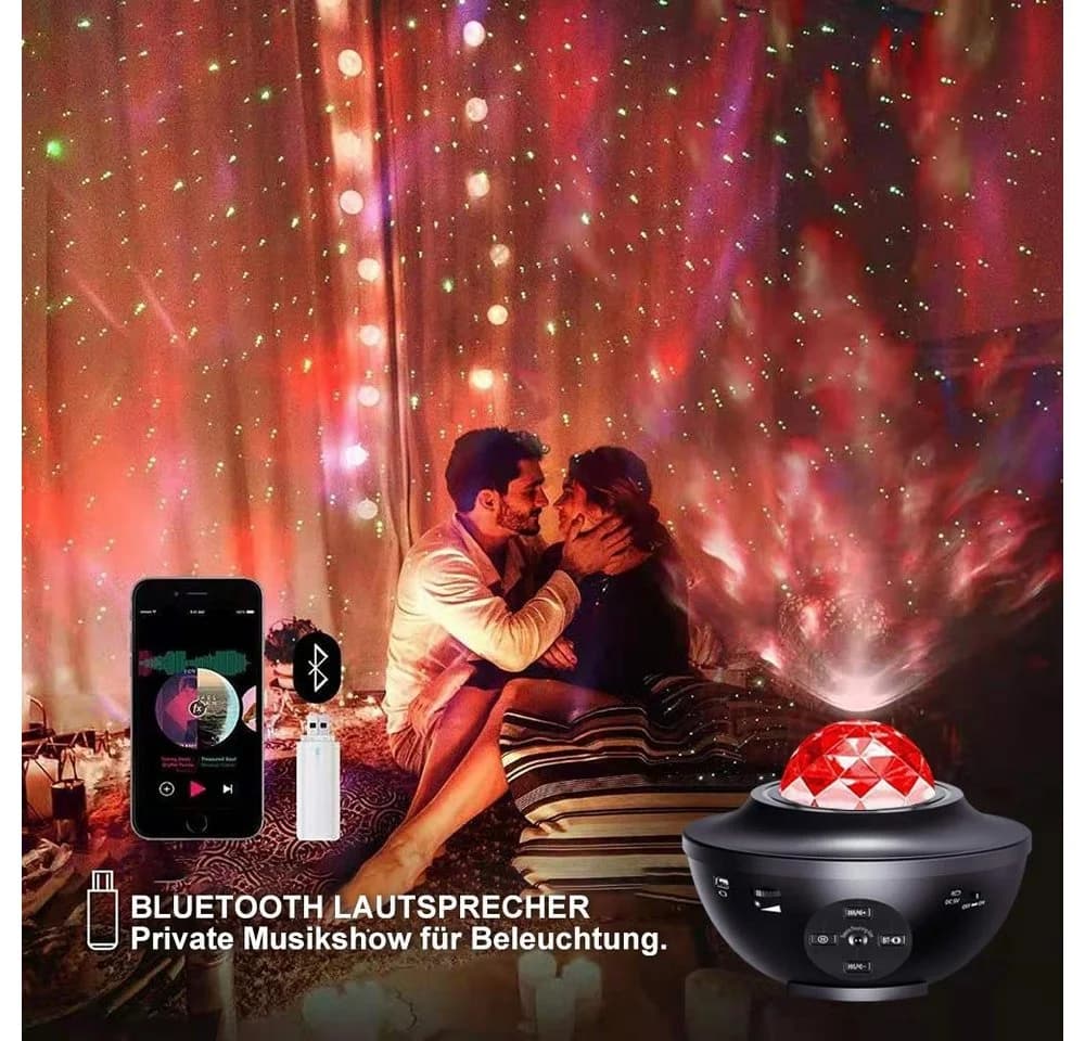 Rosnek LED Sternenhimmel Musik Lampe mit Bluetooth & Fernbedienung - Bild 5