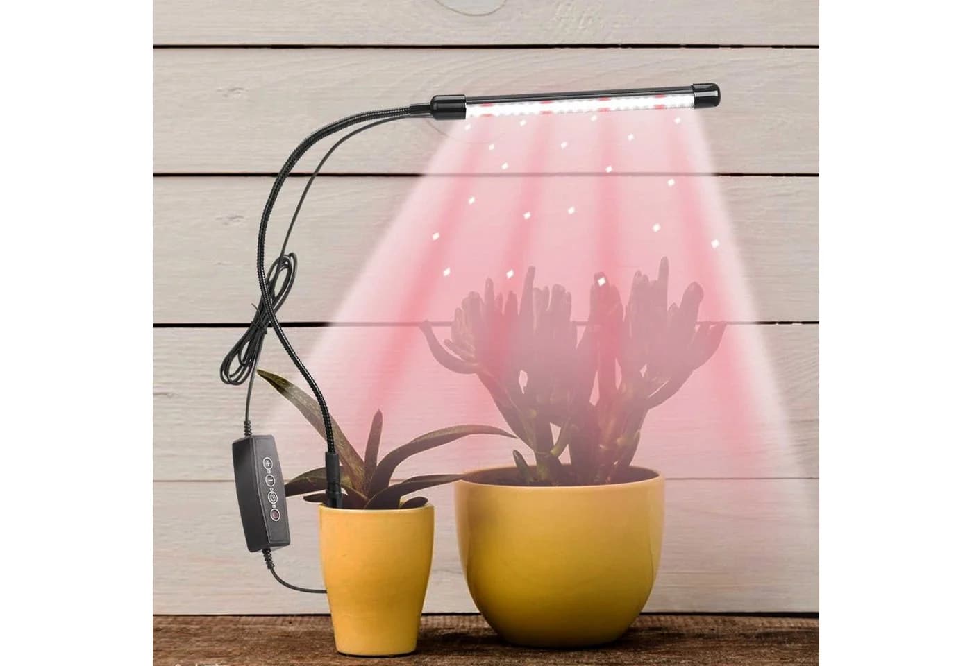Rosnek Dimmbare Pflanzenlampe mit 360° Schwanzhals & Timer, 48 LEDs, USB - Bild 2