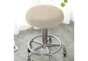 Rosnek Stuhlhusse Barhockerbezug Stretch Beige Polyester Bild 2