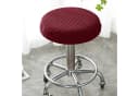 Rosnek Stuhlhusse Barhockerbezug Stretch Weinrot Polyester Bild 1