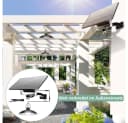 Rosnek Solar-Pendelleuchte 1-4 Köpfe IP65 Schwarz/Weiß Bild 1