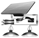 Rosnek Solar-Pendelleuchte Außen 1-4 Köpfe Schwarz IP65 Retro Bild 2