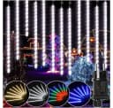 Rosnek LED Eiszapfen Lichterkette 8 Röhren PVC Deko Bild 2