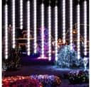 Rosnek LED Eiszapfen Lichterkette 8 Röhren PVC Deko Bild 3