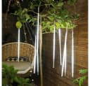 Rosnek LED Eiszapfen Lichterkette 8 Röhren PVC Deko Bild 5