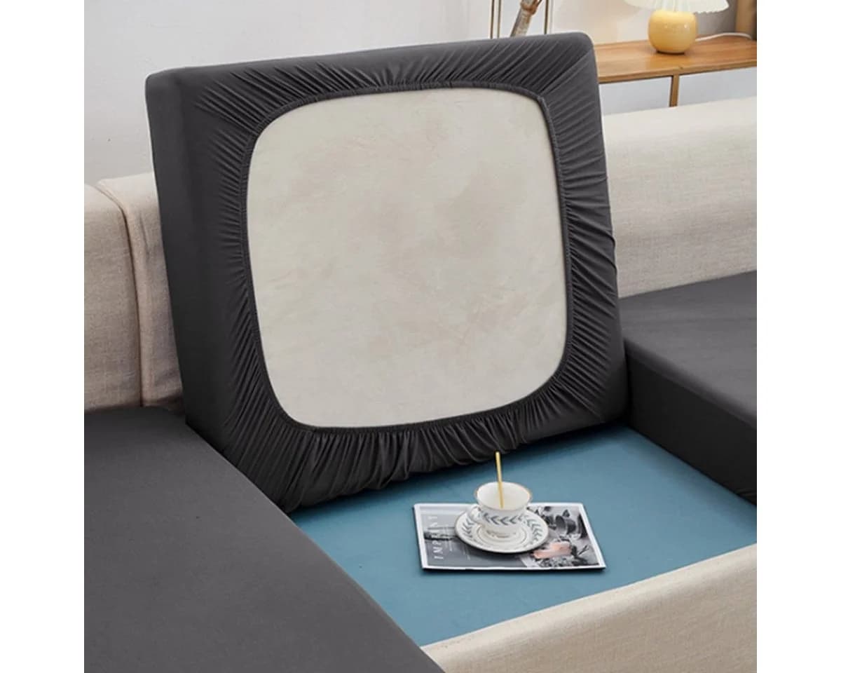 Rosnek Sofahusse 1/2/3 Sitzer Sofa Sitzbezug Grau Stretch - Bild 3