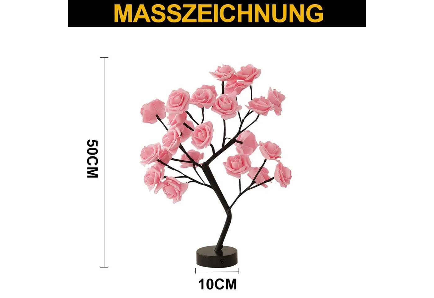 Rosnek LED Tischleuchte Bonsai-Baum Nachtlicht Warmweiß - Bild 4