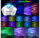 Rosnek Aurora Star Moon Lichter Projektor mit Bluetooth & Fernbedienung Bild 1