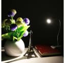Rosnek LED Klemmtischleuchte Schwarz/Silber 360° Schwanenhals USB Bild 3