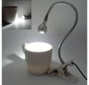 Rosnek LED Klemmtischleuchte Silber Schwarz USB Augenschutz Bild 2