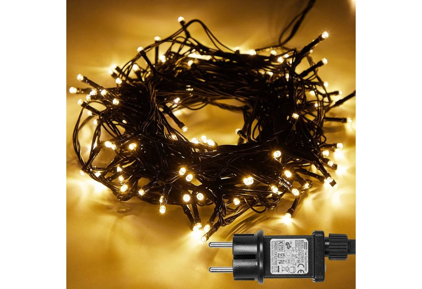 Sunicol LED-Lichterkette 200-flammig Warmweiß Dimmbar 8 Modi Timer - Bild 2