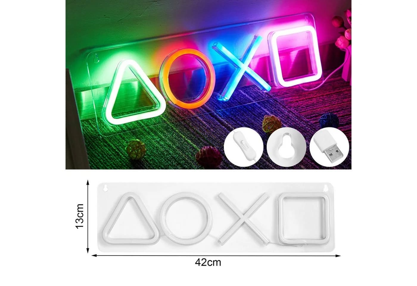 Sunicol LED Neon Schild Nachtlicht USB Wandleuchte