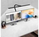 Sunicol LED Schreibtischlampe 360° Schwenkbar Doppelkopf 5 Farben 5 Helligkeitsstufen Bild 5