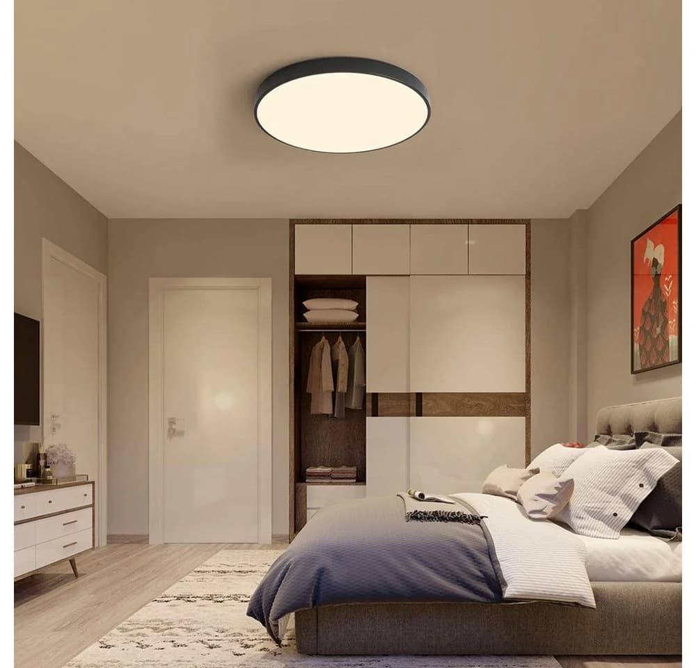 Sunicol Ultraflache LED Deckenleuchte Schwarz Dimmbar - Bild 5