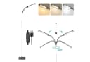 Sunicol LED Stehlampe Modern Dimmbar 3 Lichtfarben Schwarz Bild 2
