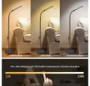 Sunicol LED Stehlampe Modern Dimmbar 3 Lichtfarben Schwarz Bild 3