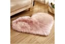 Sunicol Herz-Teppich Rosa Hochflor Kunstfell Shaggy Bild 2
