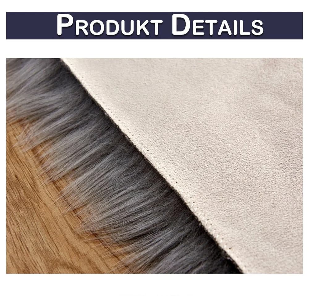 Sunicol Herz-Teppich Rosa Hochflor Kunstfell Shaggy - Bild 4