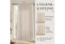 Lapamax Gardine Leinenoptik Braun 254cm Breite Halbtransparent Bild 4