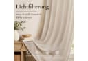 Lapamax Gardine Leinenoptik Braun 254cm Breite Halbtransparent Bild 5