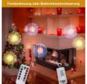 Rosnek LED-Lichterkette Feuerwerk, 198 LEDs, Timer, Fernbedienung, Kupferdraht, Batterie Bild 1
