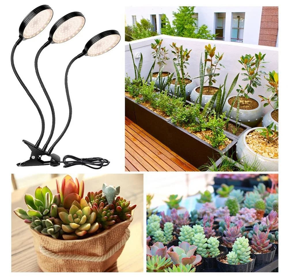 Rosnek Pflanzenlampe 1/2/3/4 Köpfe, dimmbar, USB-5V, Vollspektrum-Licht - Bild 3