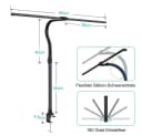 Rosnek LED Tischleuchte Doppelköpfe 24W 5 Farben Dimmbar mit Fernbedienung Bild 1