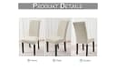 Rosnek Stuhlhusse Stretch Wasserdicht Geometrisch Beige/Grau Bild 1