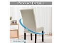Rosnek Stuhlhusse Stretch Wasserdicht Geometrisch Beige/Grau Bild 3