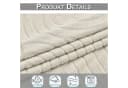 Rosnek Stuhlhusse Stretch Wasserdicht Geometrisch Beige/Grau Bild 5