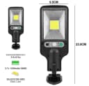 Rosnek LED Außen-Wandleuchte Solar IP65 Bewegungssensor 3 Modi Bild 1