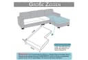 Rosnek Samt Sofahusse Stretch mit elastischer Unterseite Bild 1