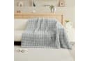 Rosnek Sofahusse Zottelig Warm Wellendesign Rutschfest Grau Bild 3