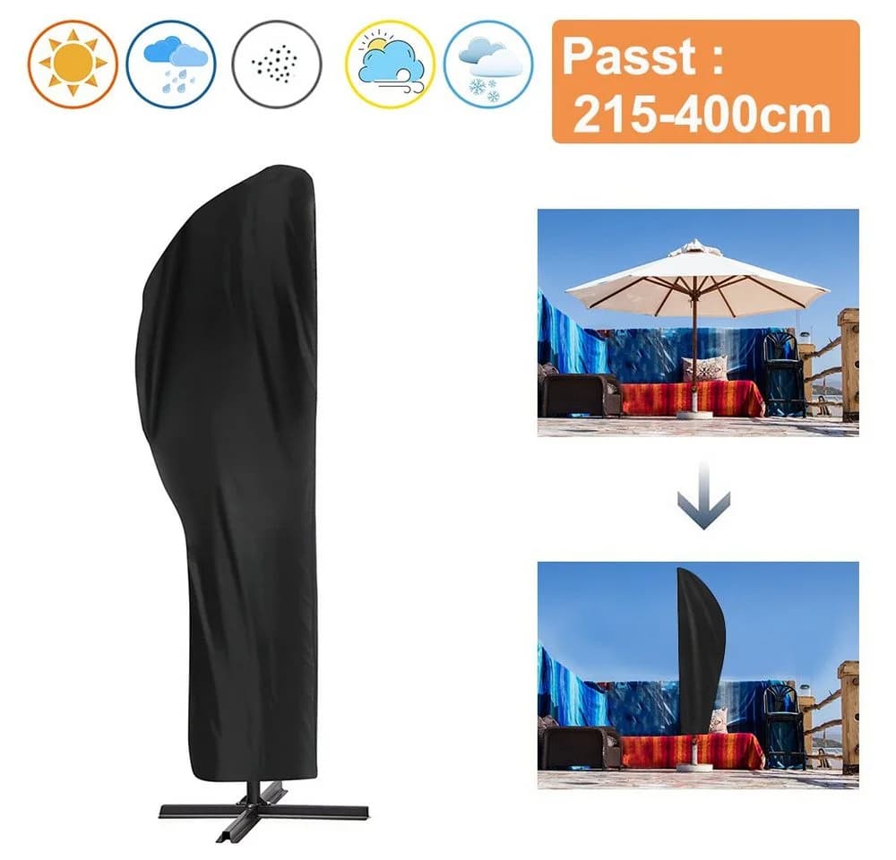 BTTO Sonnenschirmhülle Wasserdicht UV-beständig 210D Oxford - Bild 4