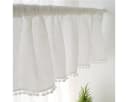 BTTO V&G Scheibengardine Weiß mit Pompom-Quasten Polyester Bild 5
