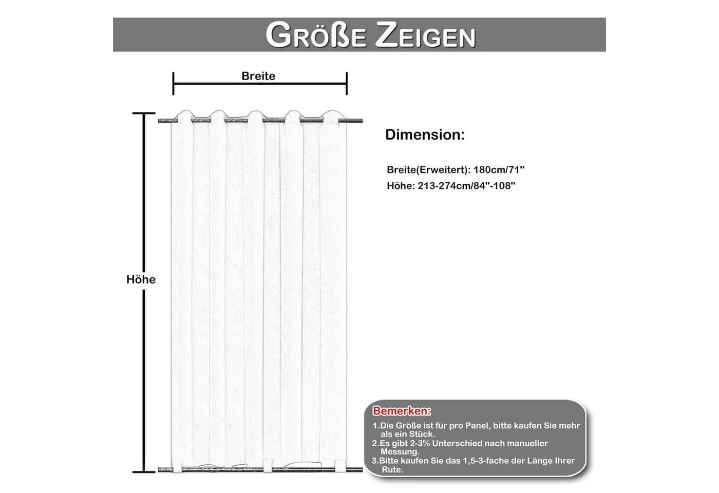 Jibenhome Outdoor-Vorhang Wetterfest mit Ösen Beige