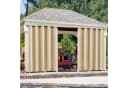 Jibenhome Outdoor-Vorhang Wetterfest mit Ösen Beige Bild 2