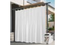 BTTO V&G Outdoorgardine Verdunkelnd Wasserdicht Grauweiß Magic Tape Bild 2