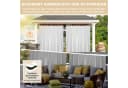 BTTO V&G Outdoorgardine Verdunkelnd Wasserdicht Grauweiß Magic Tape Bild 4