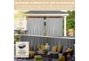 BTTO V&G Outdoorgardine Grau Verdunkelnd Wasserdicht mit Magic Tape Bild 5