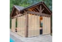 BTTO V&G Outdoorvorhang Transparent Wasserdicht mit Magic Tape Bild 2