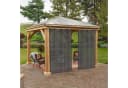 BTTO V&G Wasserdichter Outdoorvorhang Transparent mit Magic Tape Bild 3