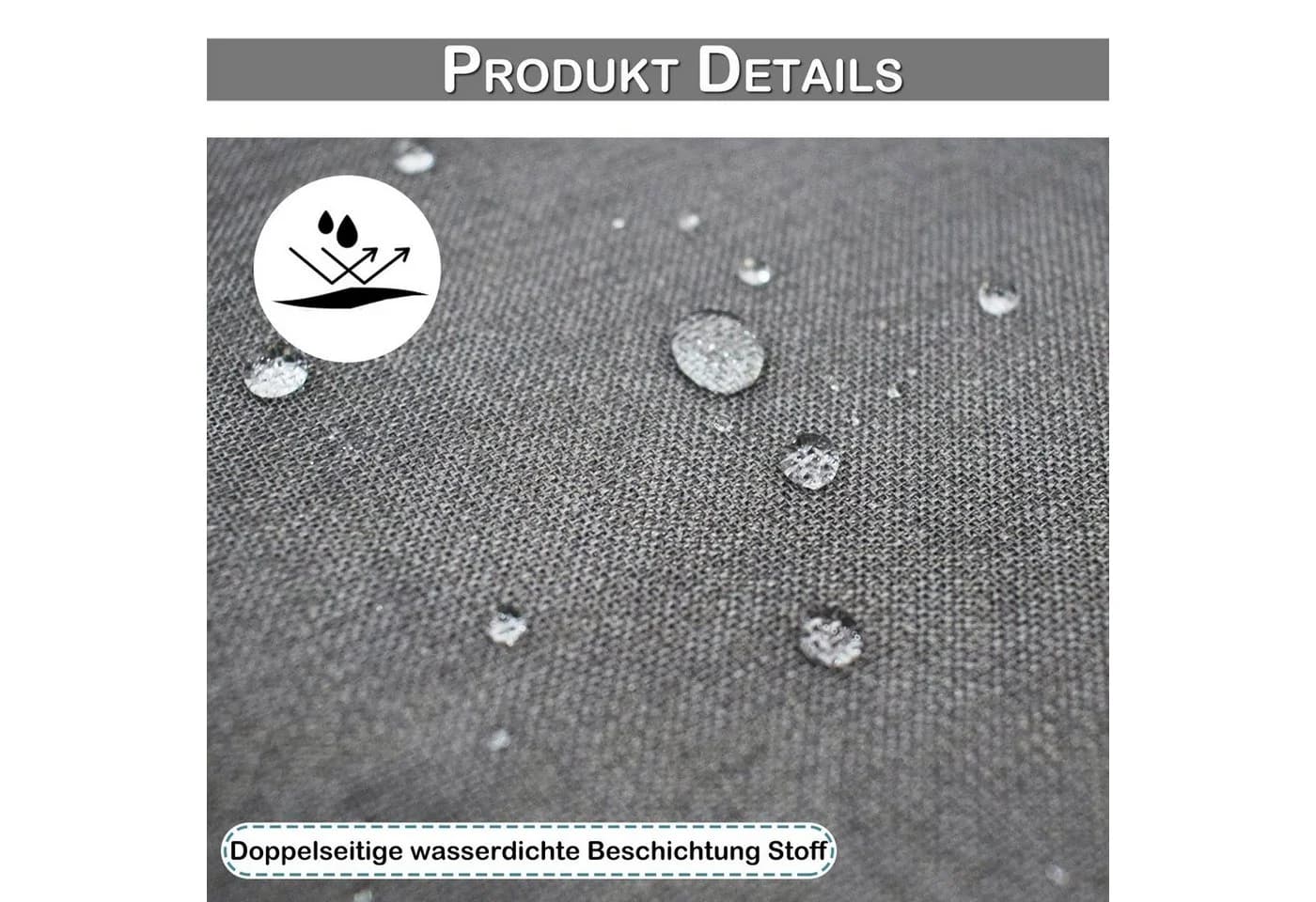 BTTO V&G Wasserdichter Outdoorvorhang Transparent mit Magic Tape - Bild 5