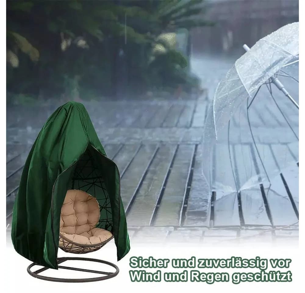 BTTO Gartenmöbel-Schutzhülle Wasserdicht Polyester Grün - Bild 5