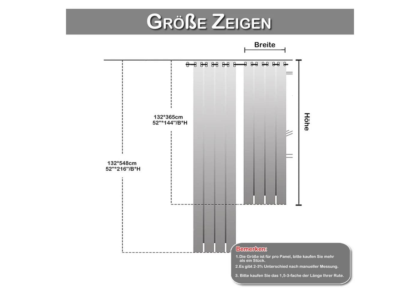 BTTO V&G Verdunkelungsvorhang Beige mit Ösen - Bild 3