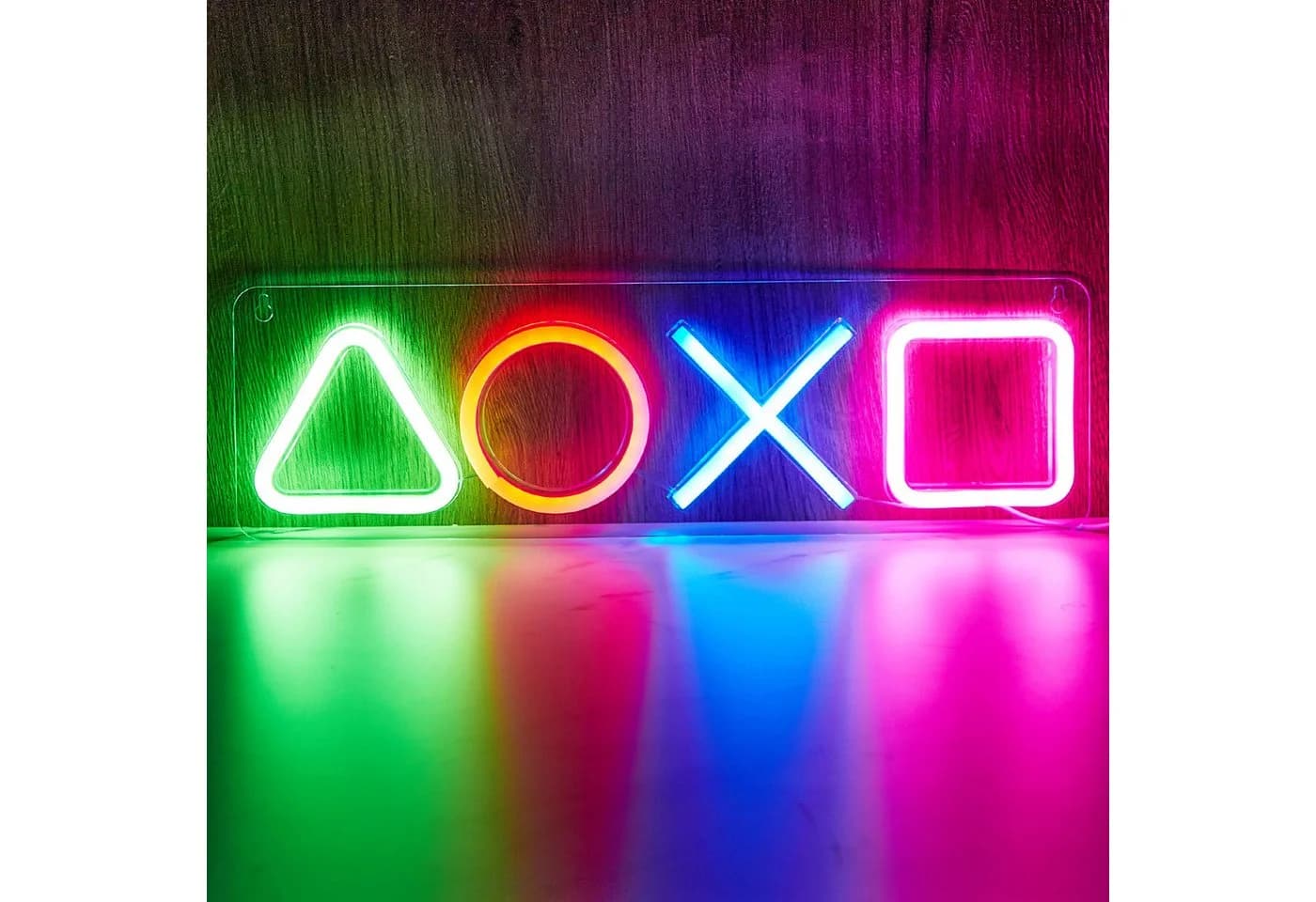 MUPOO LED Gaming Neonlicht Schild PS-Symbol Wanddekoration - Bild 2