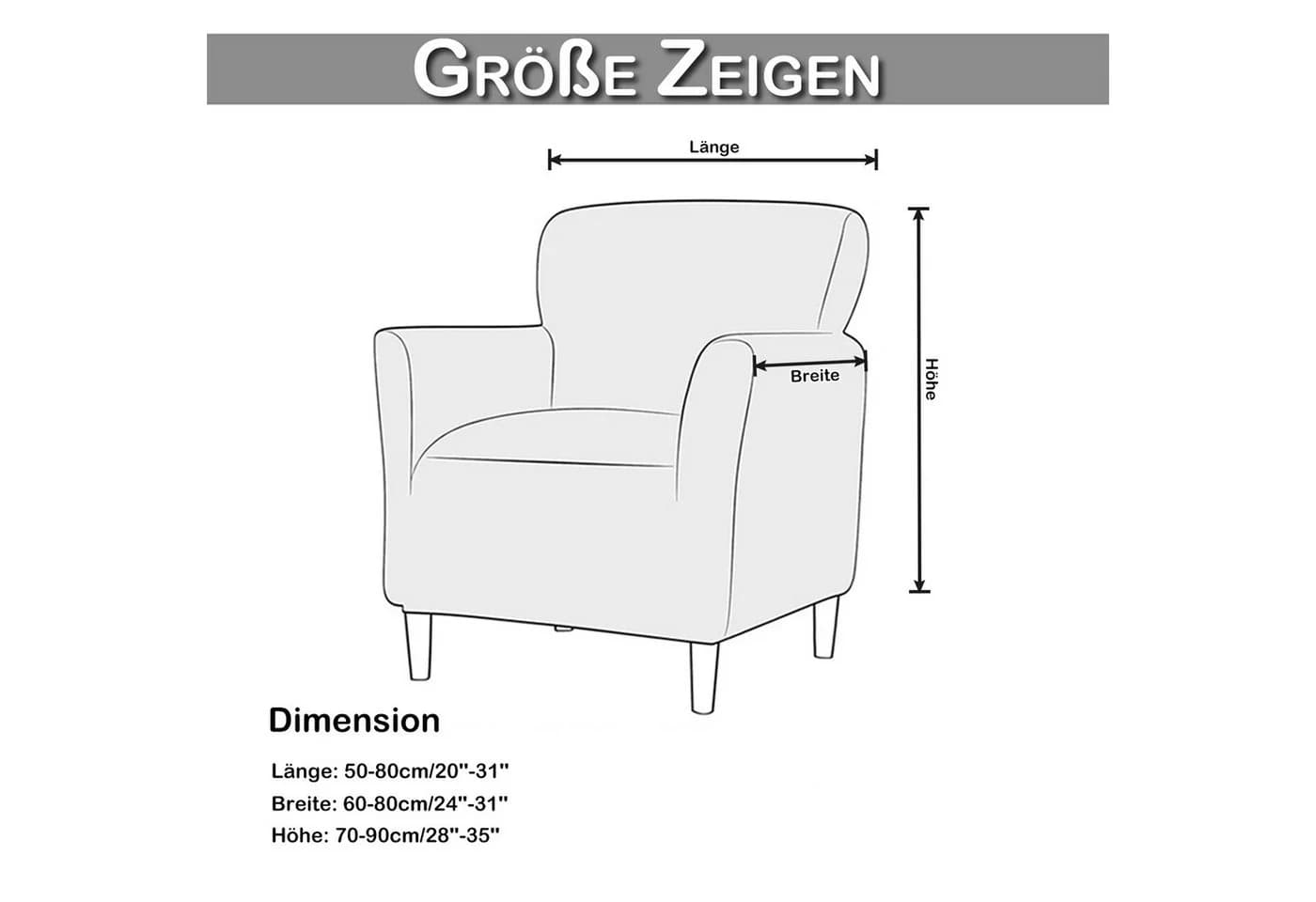 BTTO Sesselbezug Geblümt Stretch Holzarm Stuhl Abdeckung