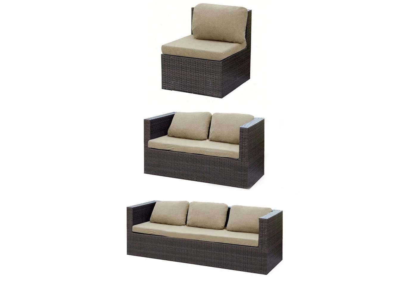 BTTO Wasserdichter Sofabezug Jacquard Braun - Bild 2