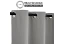 BTTO V&G Outdoor Vorhang Wetterfest mit Ösen Polyester Grau Bild 4