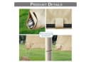 BTTO V&G Outdoorgardine Winddicht Verdunkelnd Beige Bild 3
